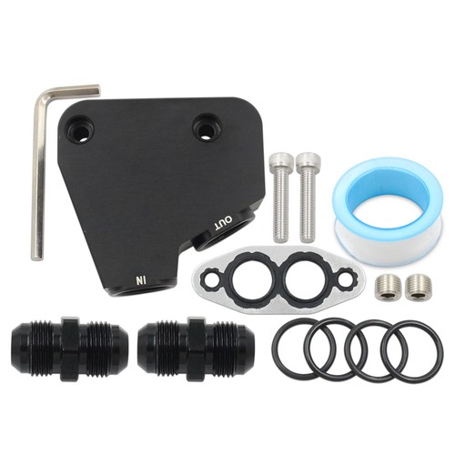 Engine oil cooler adapter - oil, for